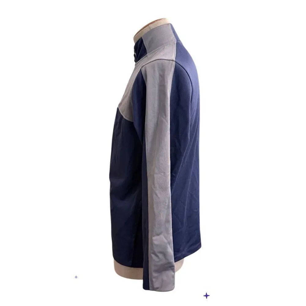 Under Armour Men’s Full Zip Navy Blue/Gray Warm Up Jacket Size Medium